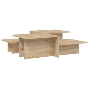 vidaXL Coffee Tables 2 pcs Sonoma Oak Engineered Wood