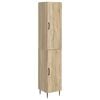 vidaXL Cabinet Set 2 pcs Sonoma Oak 33 x 34.5 x 89.5 cm