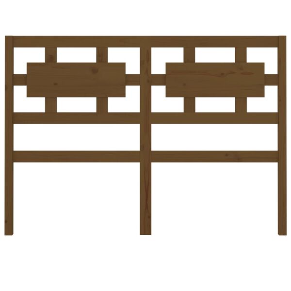 vidaXL Bed Headboard Honey Brown 205.5x4x100 cm Solid Wood Pine