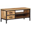 vidaXL TV Cabinet 90x35x40 cm Solid Rough Wood Mango
