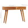 vidaXL Console Table Solid Acacia Wood with Carved Drawers 118x30x80cm