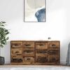 vidaXL Sideboards 2 pcs Old Wood 70 x 35.5 x 67.5 cm Engineered Wood