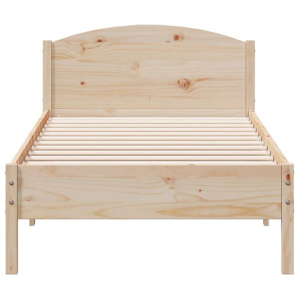 vidaXL Bed Frame without Mattress 100x200 cm Solid Wood Pine