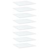 vidaXL Bookshelf Boards 8 pcs White 40x40x1,5 cm Engineered Wood