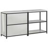vidaXL Kitchen Storage Set with Shelf with Storage 2 pcs Silver Steel