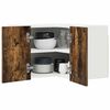vidaXL Hanging Cabinet Smoked Oak and White 57 x 57 x 40 cm