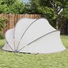 vidaXL Pool Dome Folding Manual Grey and Orange 336 x 322 x 160 cm