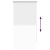 vidaXL Roller Blind Blackout 64.4x120 cm Fabric Width 60 cm White