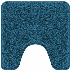 vidaXL Anti-slip Bath Mat with Toilet Cut Blue 50 x 50 cm PP