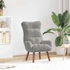vidaXL Armchair Light Grey 69 x 74 x 93 cm Velvet