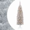 vidaXL Artificial Slim Christmas Tree with Bauble 180 cm 300 LEDs