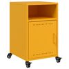 vidaXL Bedside Cabinets 2 pcs Mustard Yellow 36x39x59 cm Steel