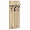 vidaXL Wall-Mounted Coat Rack with Shelf Sonoma oak 90 x 40 x 10 cm