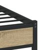 vidaXL Metal Bed Frame without Mattress Sonoma Oak 180x200 cm Super King