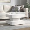 vidaXL Coffee Table 360-Degree Rotatable White 50x50x34.5 cm