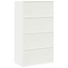 vidaXL Storage Cabinet 2 pcs White 80 x 40 x140 cm Cold-Rolled Steel