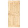 vidaXL Door NARVIK Natural 90 x 210 cm Solid Pine Wood