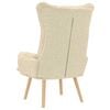 vidaXL Armchair Cream 69 x 74 x 93 cm Sherpa Fabric