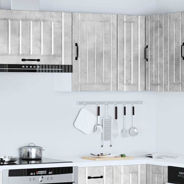 vidaXL Kitchen Wall Cabinet Lucca Concrete Grey Engineered Wood