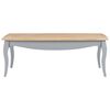 vidaXL Coffee Table Grey and Brown 110x60x40 cm Solid Pine Wood