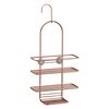 Metaltex 3-tier Douche Rack with Hook Copper