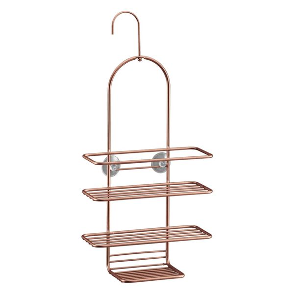 Metaltex 3-tier Douche Rack with Hook Copper