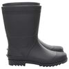 vidaXL Rain Boots Black Size 46 PVC