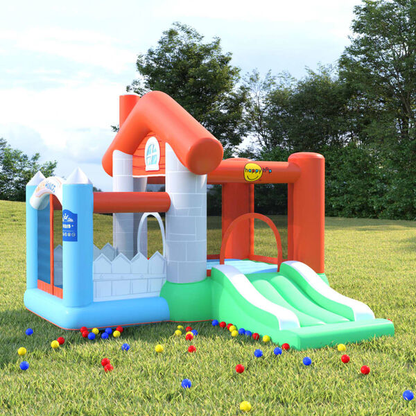 vidaXL Happy Hop Inflatable Bouncer with Slide 272x257x220 cm PVC