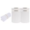 vidaXL Garden Privacy Screens 4 pcs PVC 35x0.19 m White