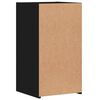 vidaXL Bedside Cabinet Black 35x34x65 cm Engineered Wood