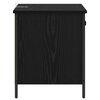 vidaXL Bedside Cabinet Black Oak 40 x 42 x 50 cm Engineered Wood