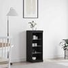vidaXL Sideboard Black oak 41 x 37 x 100 cm Engineered Wood