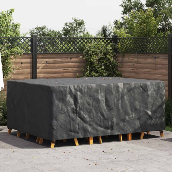 vidaXL Furniture Cover Plain Black 220 x 190 x 85 cm 420D
