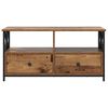 vidaXL TV Cabinet Old Wood 90 x 33 x 45 cm Engineered Wood and Steel
