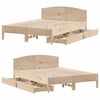 vidaXL Bed Frame without Mattress 120x190 cm Small Double Solid Wood Pine