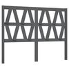 vidaXL Bed Headboard Grey 146x4x100 cm Solid Wood Pine