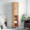vidaXL Highboard Sonoma Oak 34.5x34x180 cm Engineered Wood