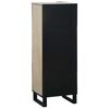 vidaXL Media Storage Cabinets & Racks White and Black 40 x 33 x 110 cm