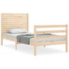 vidaXL Bed Frame without Mattress Small Single Solid Wood