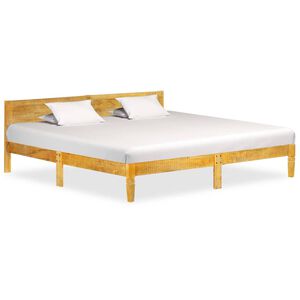 vidaXL Bed Frame without Mattress Solid Mango Wood 200 cm