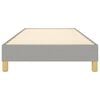 vidaXL Box Spring Bed Frame Light Grey 90x200 cm Fabric