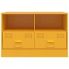 vidaXL TV Cabinet Mustard Yellow 67x39x44 cm Steel