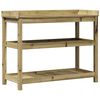 vidaXL Potting Table with Shelves 108x45x86.5 cm Impregnated Wood Pine