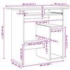 vidaXL Desk Old Wood 80x45x74 cm Engineered Wood