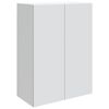vidaXL Wall-Mounted Cabinet White 66 x 34.5 x 90 cm Engineered Wood