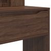 vidaXL Bedroom Dressing Tables with Shelf Brown Oak 80 x 39.6 x 135 cm