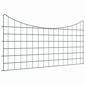 vidaXL Pond Fence Set 5 pcs 100 x 50 cm Steel Green