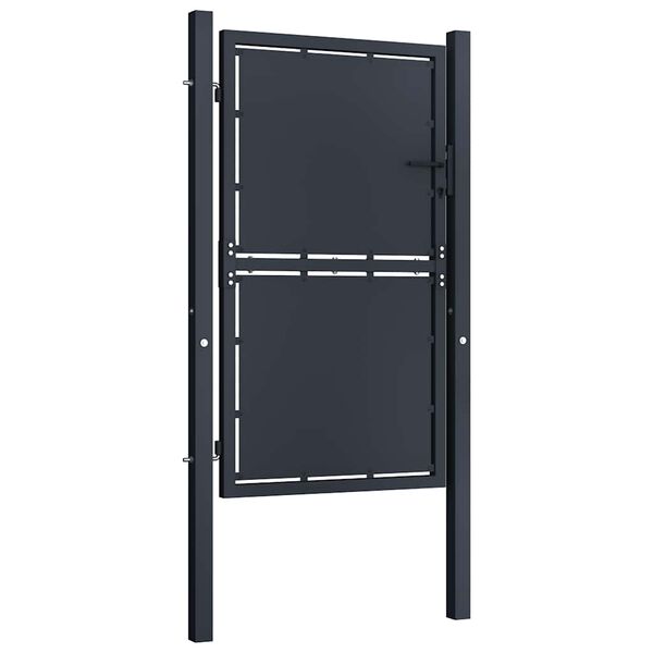 vidaXL Garden Gate Steel 100x150 cm Anthracite