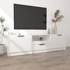 vidaXL TV Cabinet High Gloss White 140x35x40 cm Engineered Wood