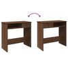 vidaXL Desk Brown Oak 80x40x75 cm Engineered Wood